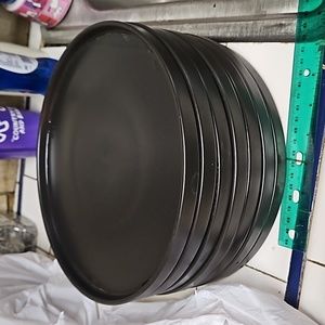 Stone + Lain 12 Piece Stoneware Dinnerware Set Matte Black